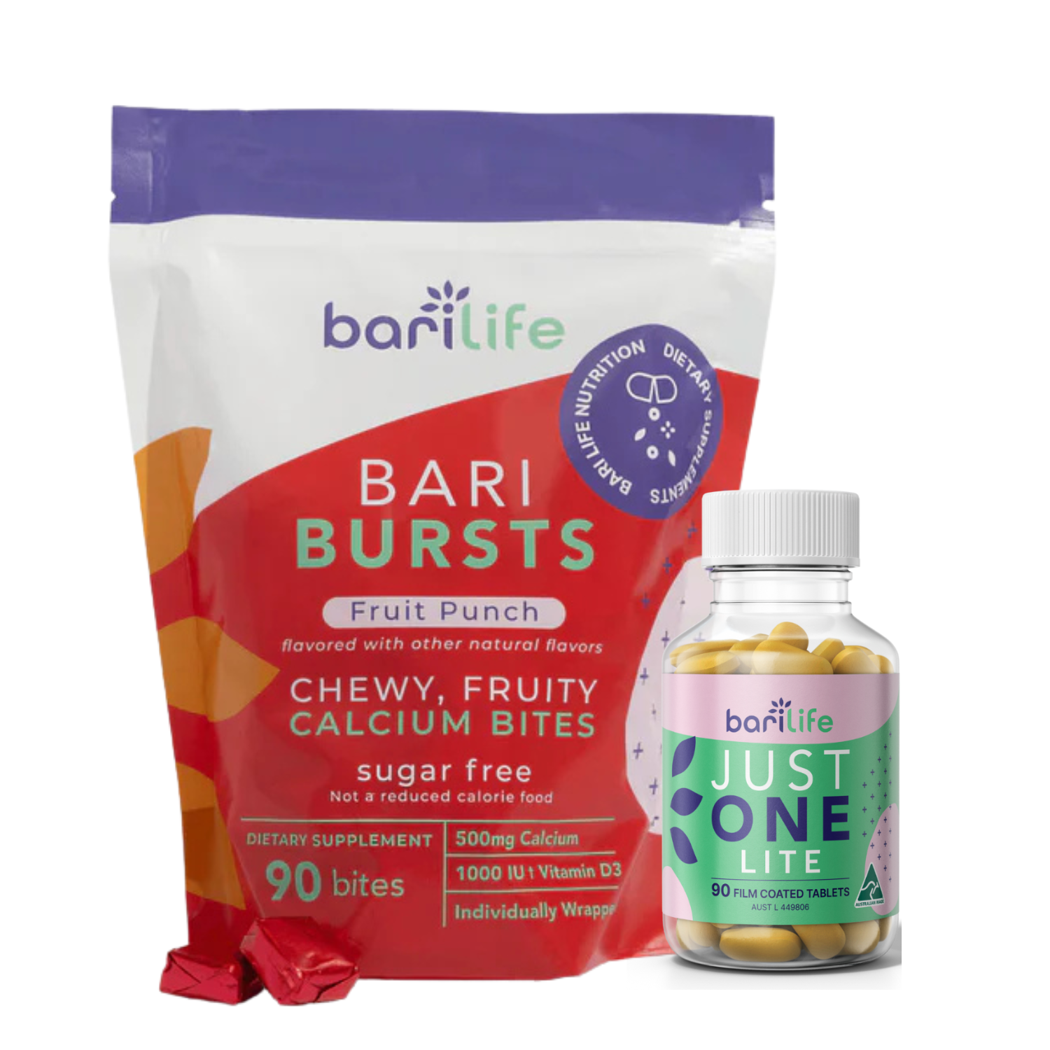 Just One Lite + BariBurst Tropical Fruit Punch Duo (3 Month)
