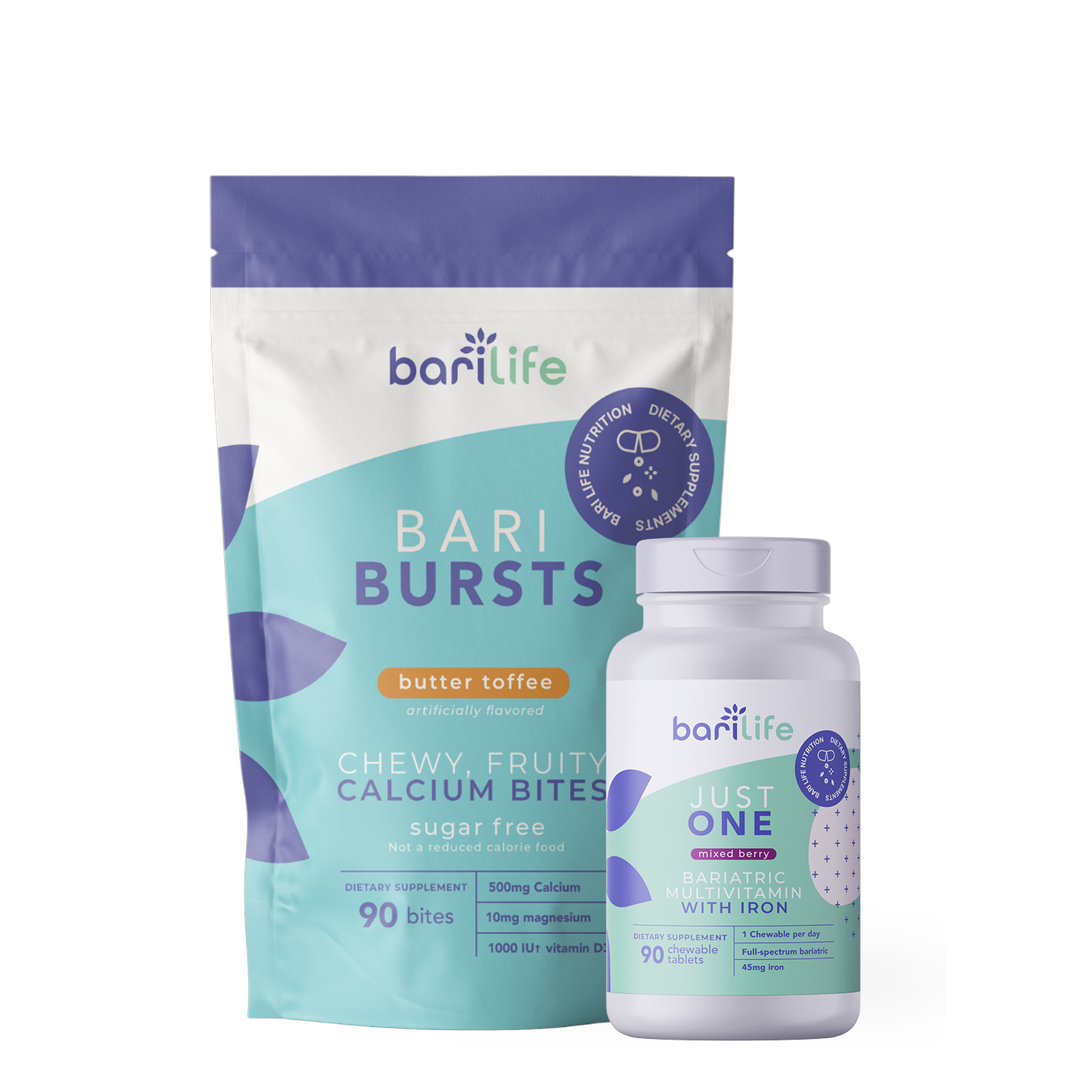 Just One Chewable + BariBurst Butter Toffee Duo (3 Month)