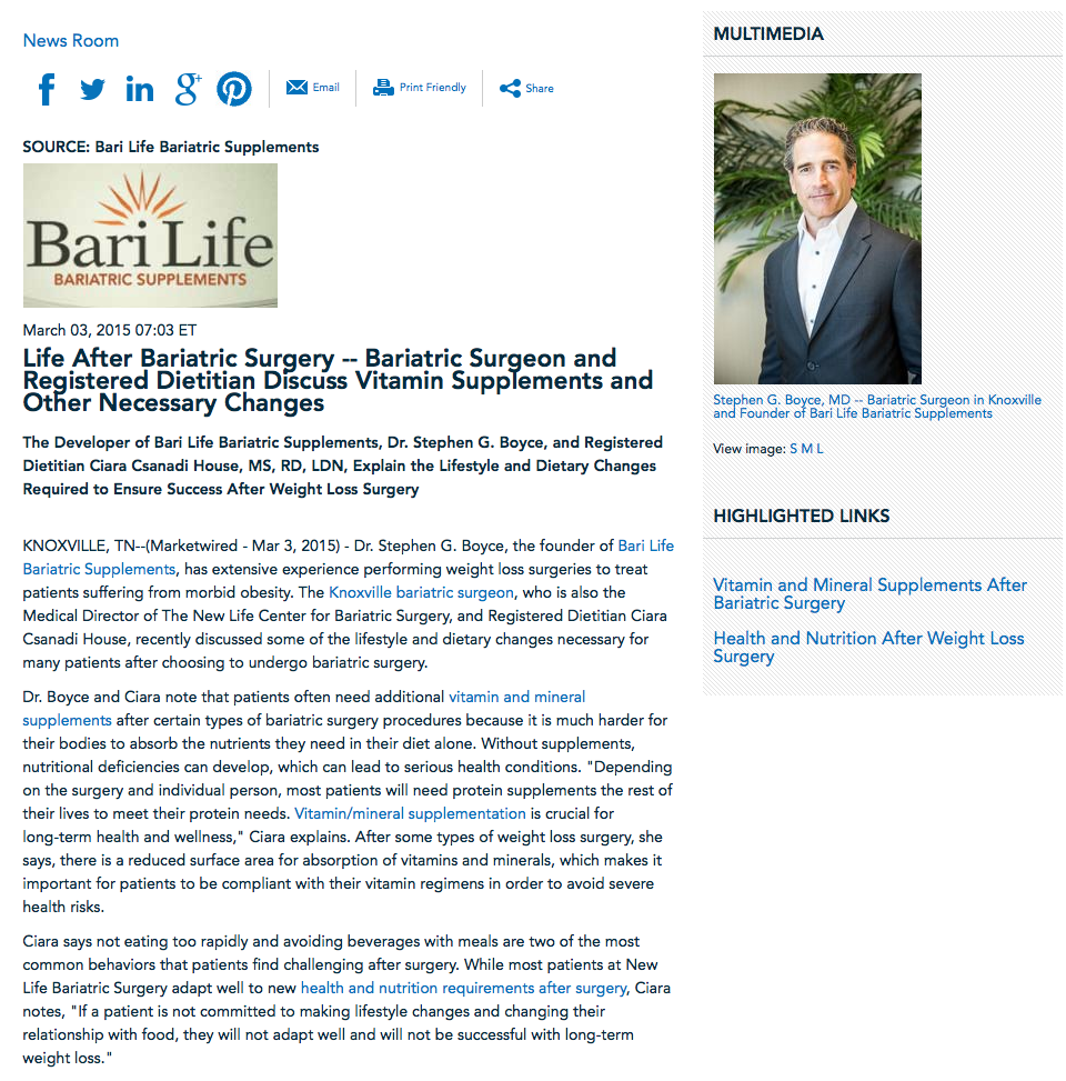 Dr. Boyce Bariatric Surgeon